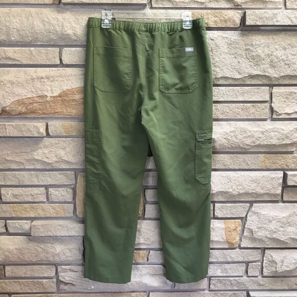 FIGS LIMITED EDITION Cairo Cargo Scrub Pant-DARK OLIVE Small - Picture 3 of 11